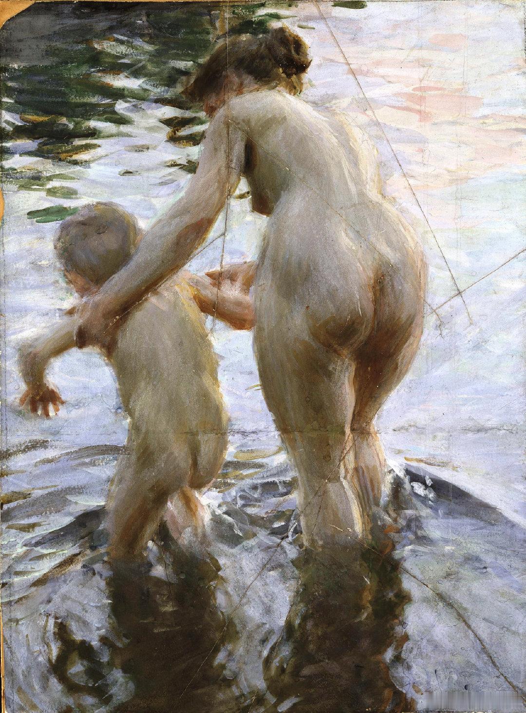 #西洋历史文化鱼缸[超话]# 瑞典著名画家安德斯·佐恩（Anders Zorn，