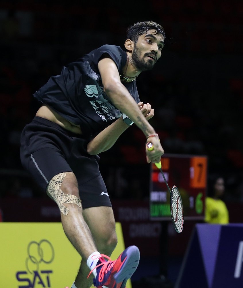 斯里坎特🇮🇳 22-20、15-21、21-19 🇯🇵冲本优大决赛对手：