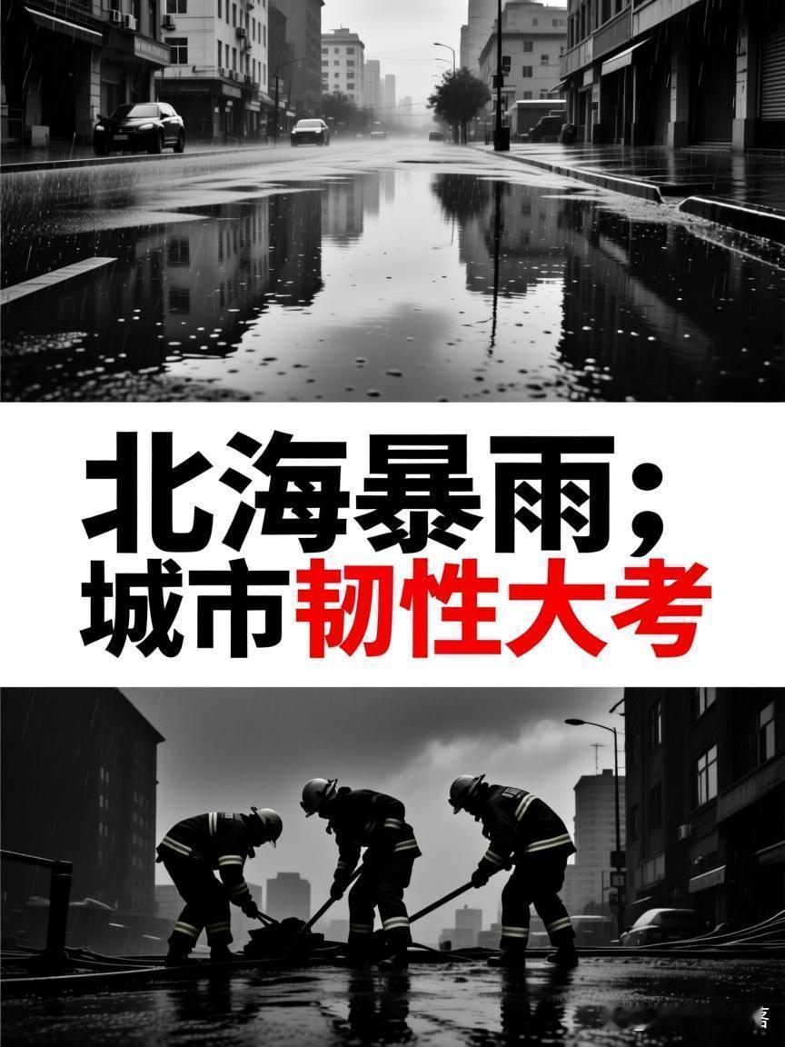 北海连日的暴雨，不仅让城市开启了“看海模式”，更引发了关于城市治理与个人应对的深