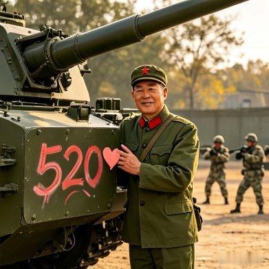 早安我的中国 早安，老兵！以爱之名，致敬家国。520不仅是爱意，更是我们对祖国、