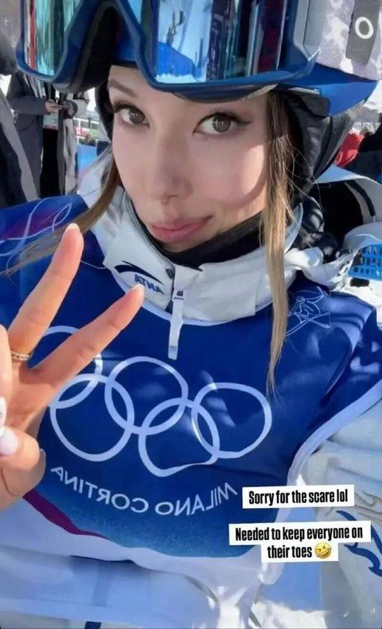 【谷爱凌晋级决赛后说抱歉吓到大家】北京时间2月7日晚，2026米兰冬奥会女子自由