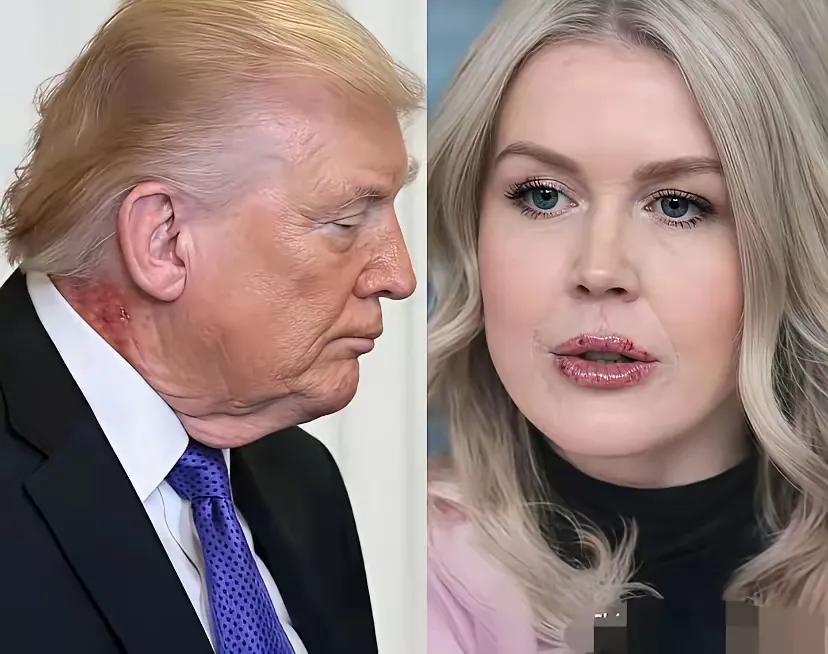 这战争打的，白宫上下都上火！
脖子上火，嘴也上火