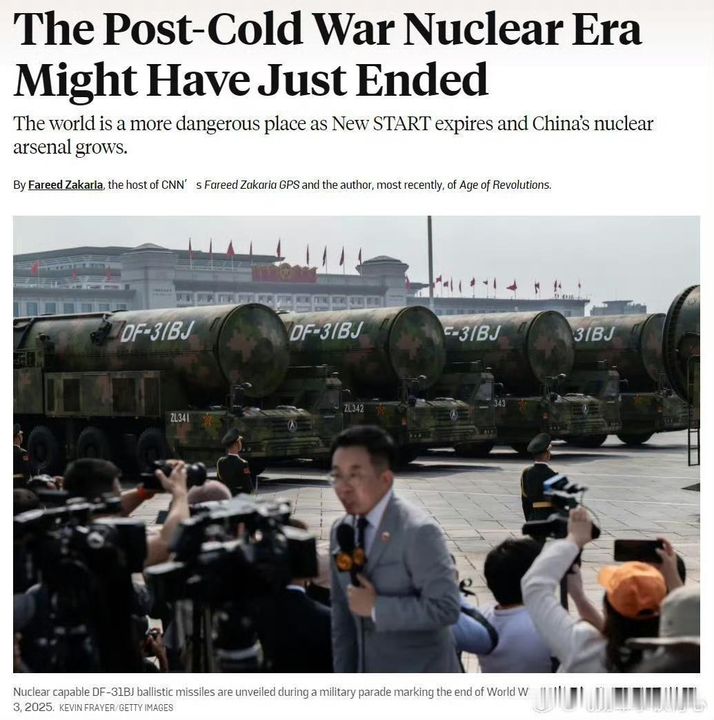 美国的主流媒体和刊物近期发了不少担忧中俄核武器发展的文章和评论，看得出美国人是真