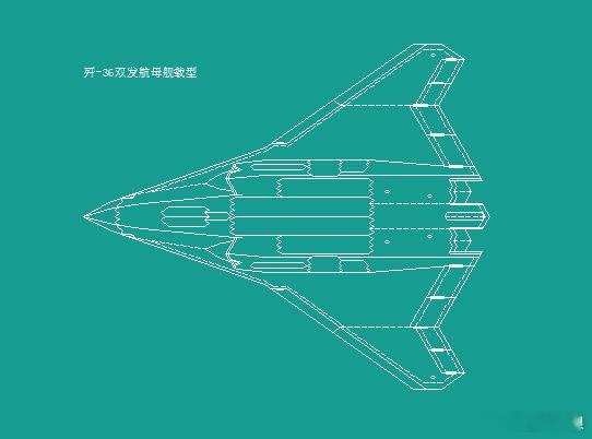 草根YY：歼-36双发航母舰载型，DSI进气口，特大推双发，二元推力矢量，大尺寸