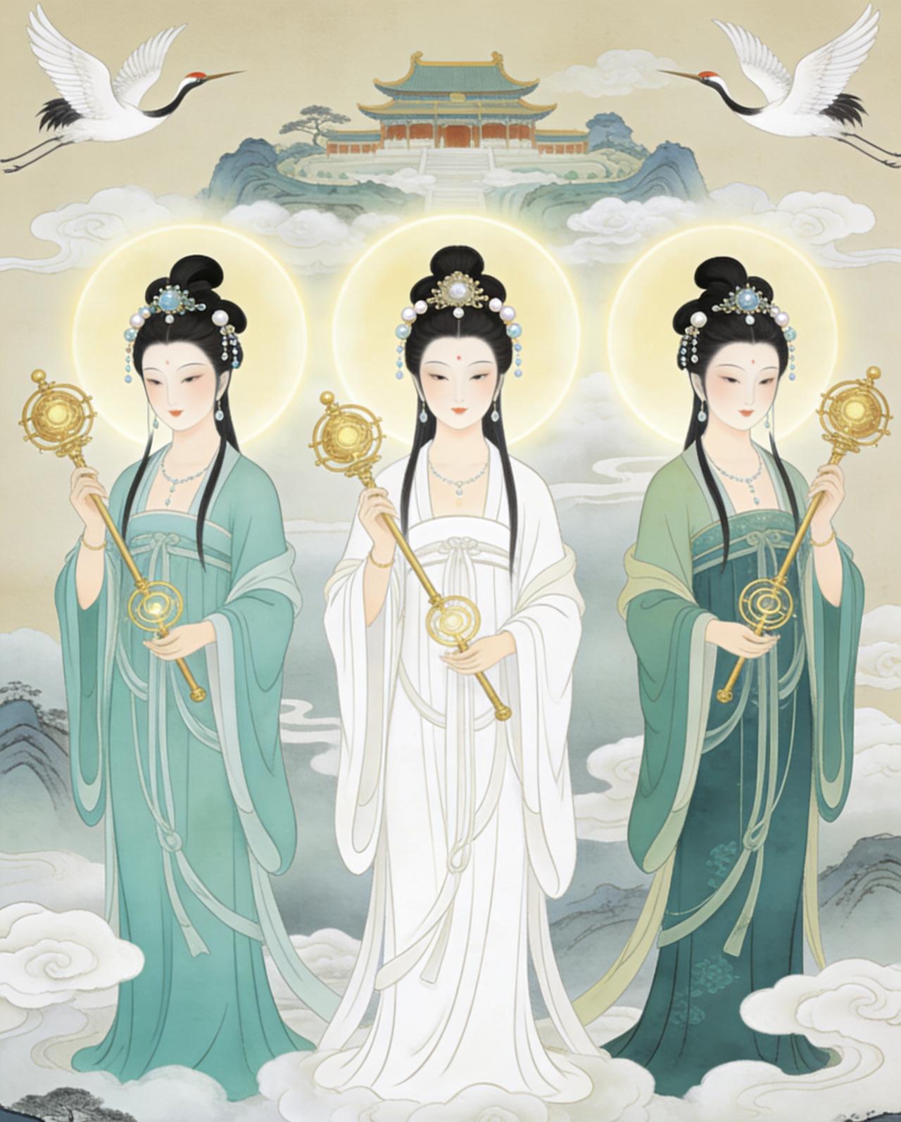 琼霄娘娘是《封神演义》中截教顶尖女仙，通天教主亲传弟子，与云霄、碧霄并称三霄娘娘