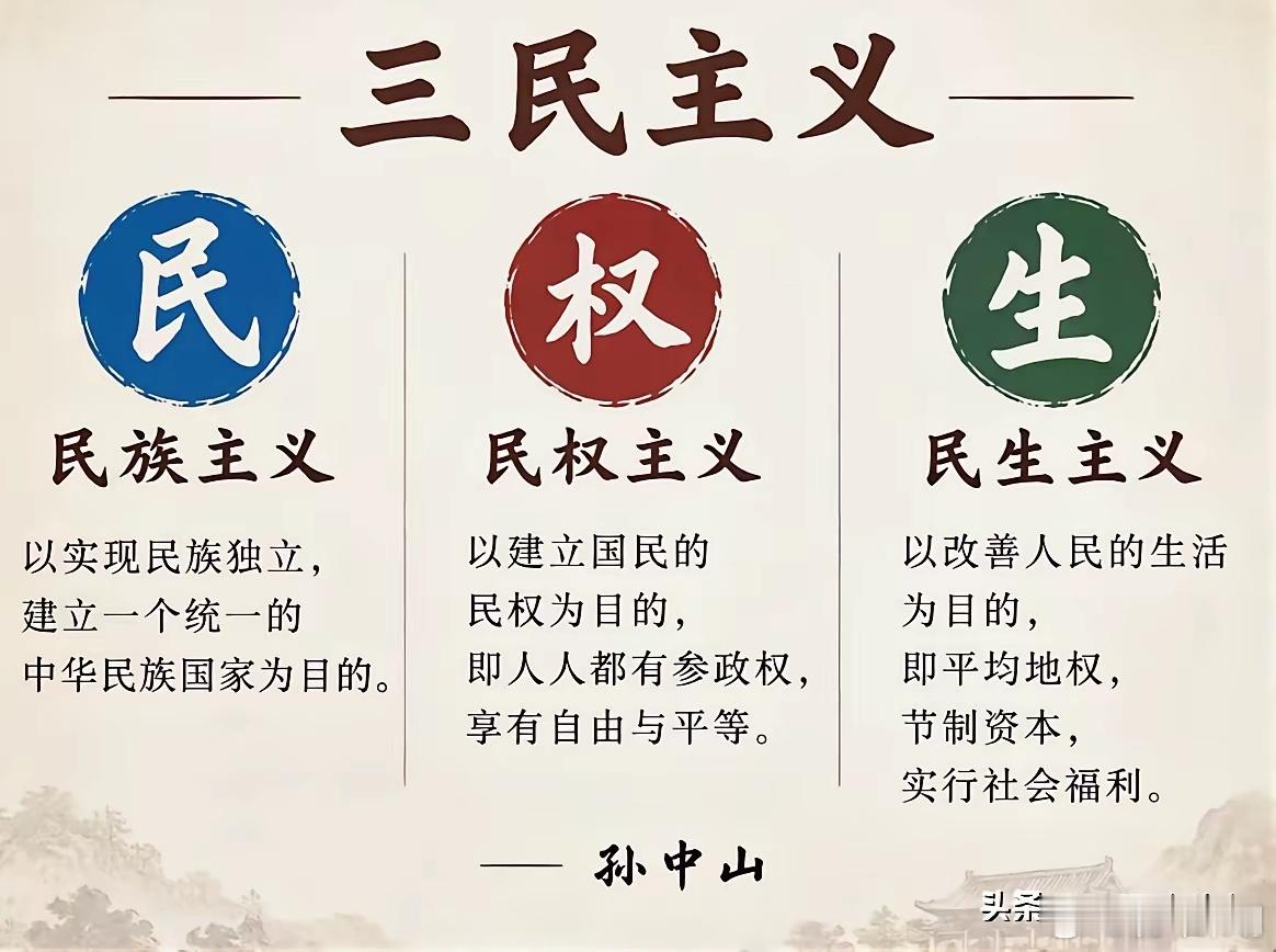 孙中山的三民主义可以说太伟大了，真做到了才是中华民族的骄傲！可惜，民权主义🀄️