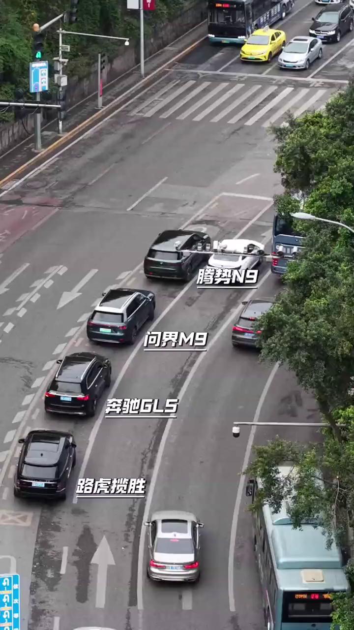 腾势N9，问界M9，奔驰GLS，路虎揽胜。