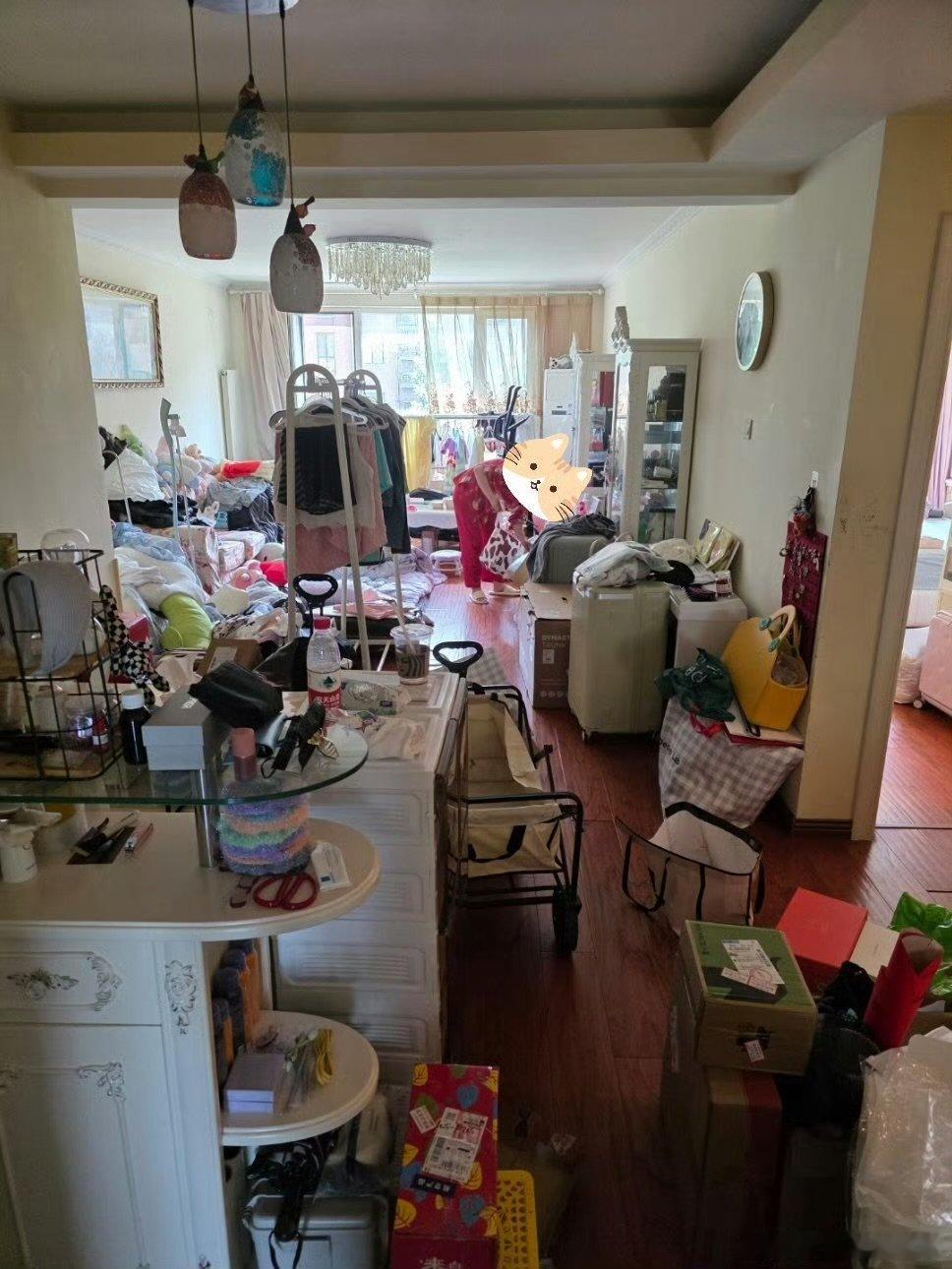 管乐 抱歉让大家看到杂乱的屋子我家那闺女深度清洁就是这样啦，先把东西都挪出来，看