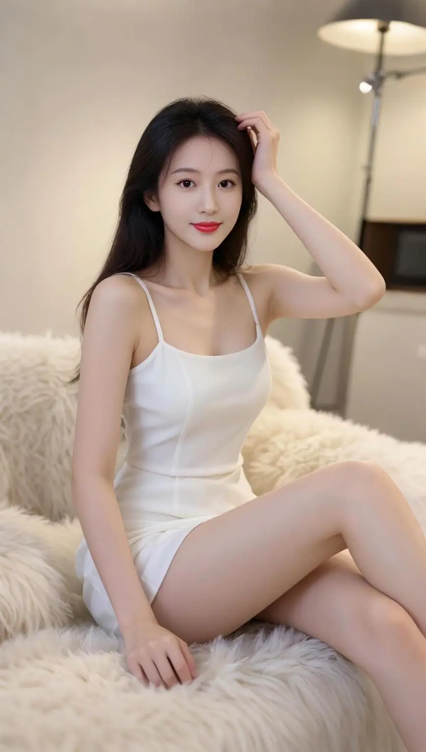 AI柔美居家照 随变ai随便玩