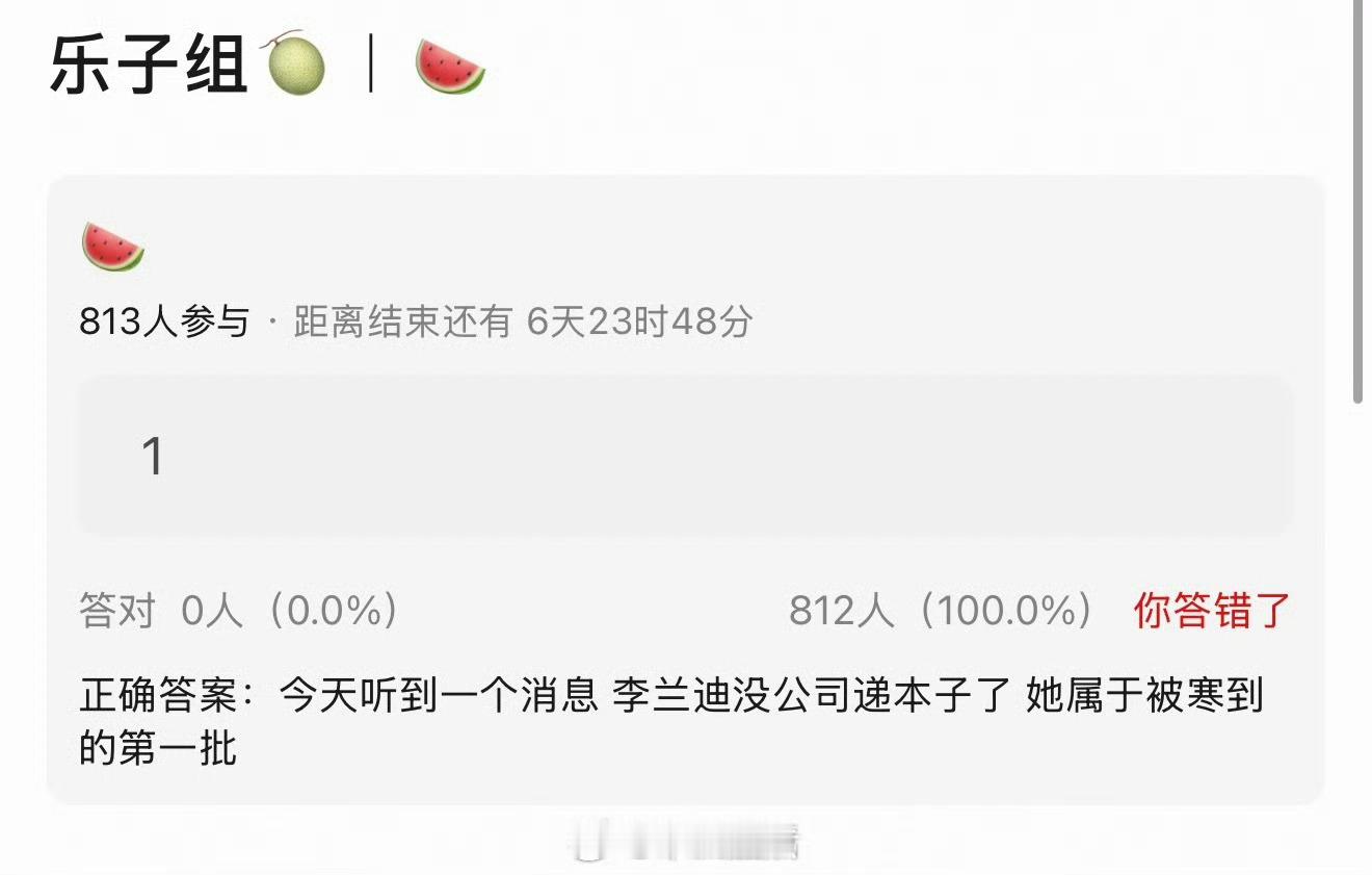 李兰迪吗？不可能吧，印象中她影视资源一直很好。国民度高的艺人不可能缺戏吧？应该在