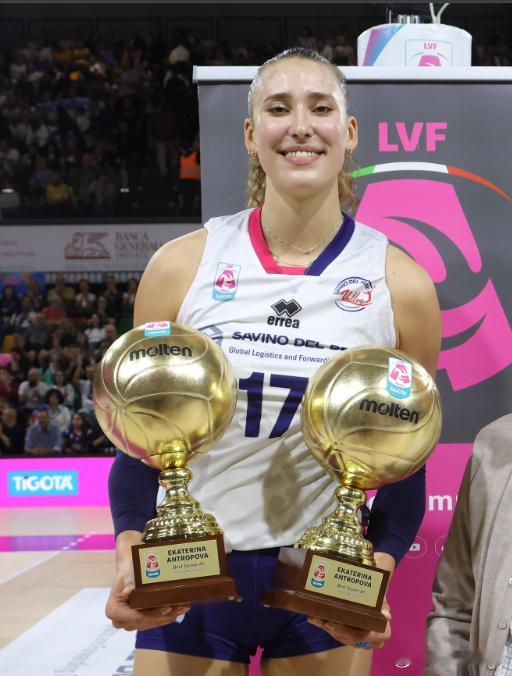 【安特罗波娃继续闪耀意甲联赛】👑 联赛得分王263分 | 场均20.2分💫 