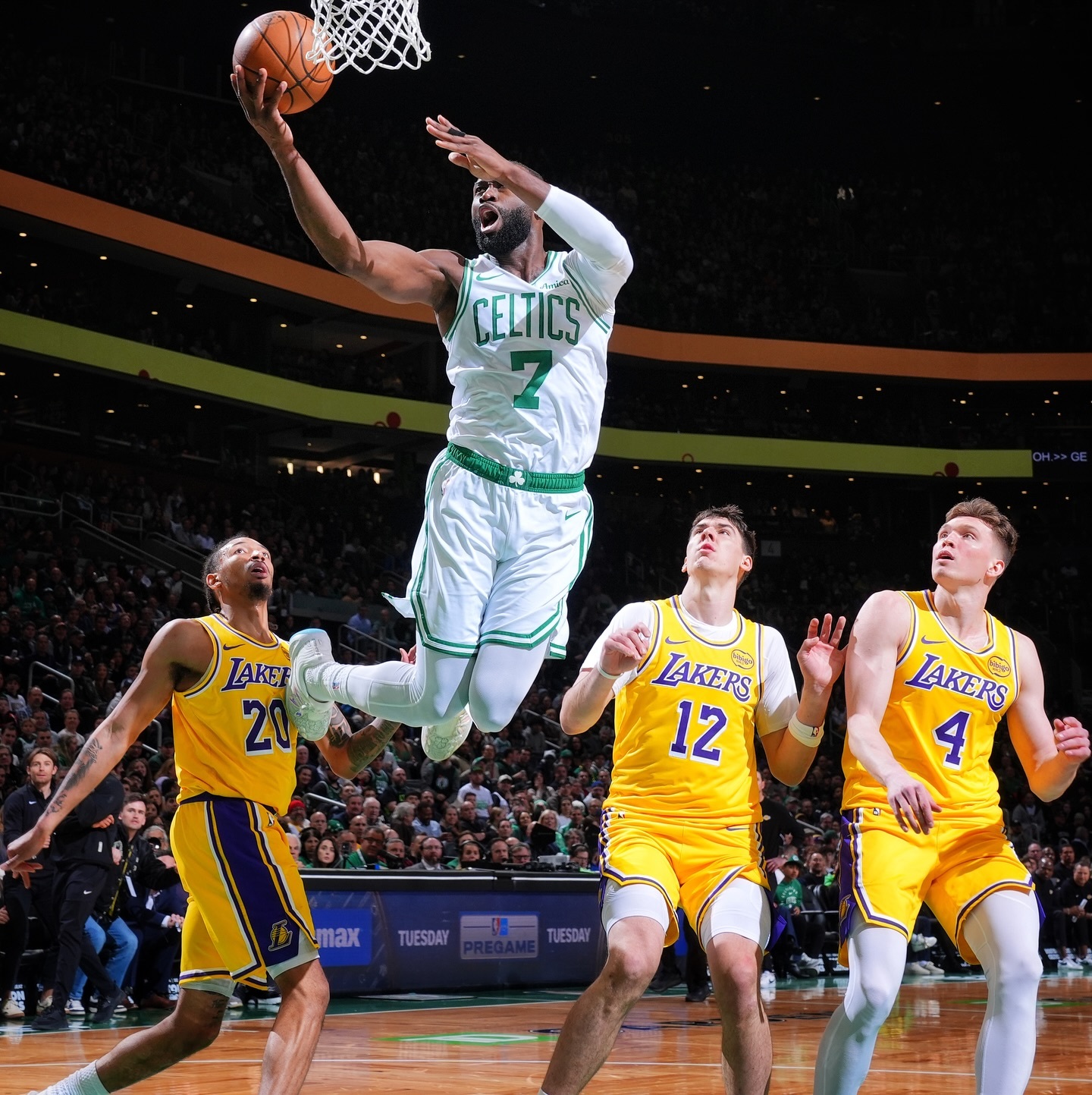 凯尔特人图库 本赛季第一次黄绿大战，一场酣畅淋漓的大胜！☘️凯尔特人热爱日记