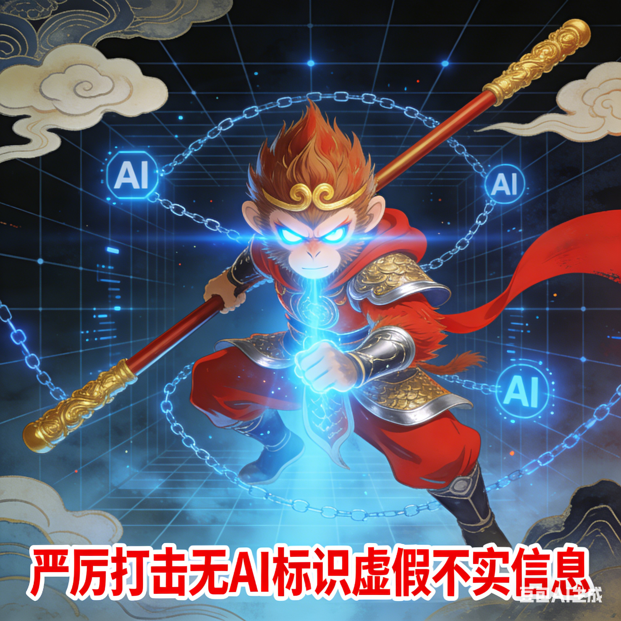 严厉打击无AI标识虚假不实信息 确实要严厉打击！现在AI发展太快太猛，生成的图和