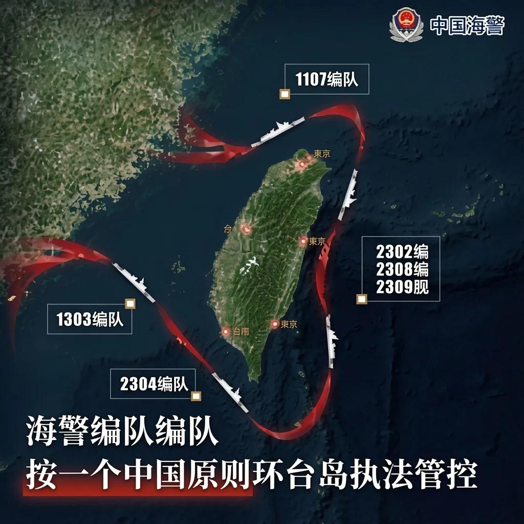 中国海警顺势而为对台湾省形成闭环执法管理，西方媒体又坐不住了，开始瞎逼 逼了，什