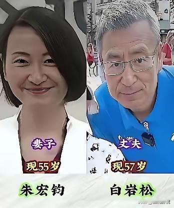 央视白岩松，
欲近花甲翁。
幸福爱妻伴，
快乐度平生。