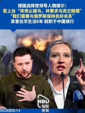 赶走百万乌克兰人，停止所有对乌援助并高额赔偿，德国要变天！

 9月12日的采访