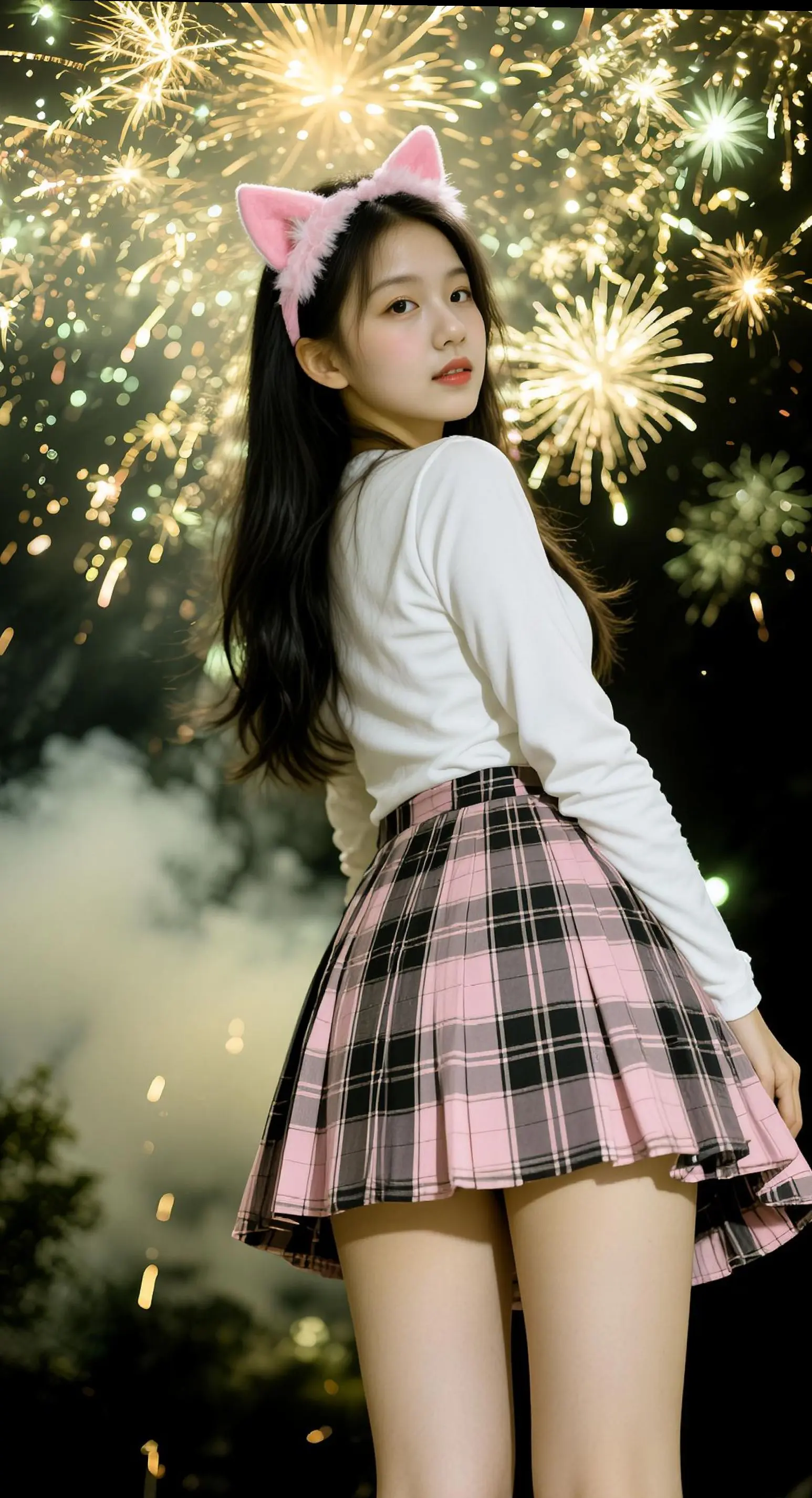 AI烟花jk写真 随变ai随便玩