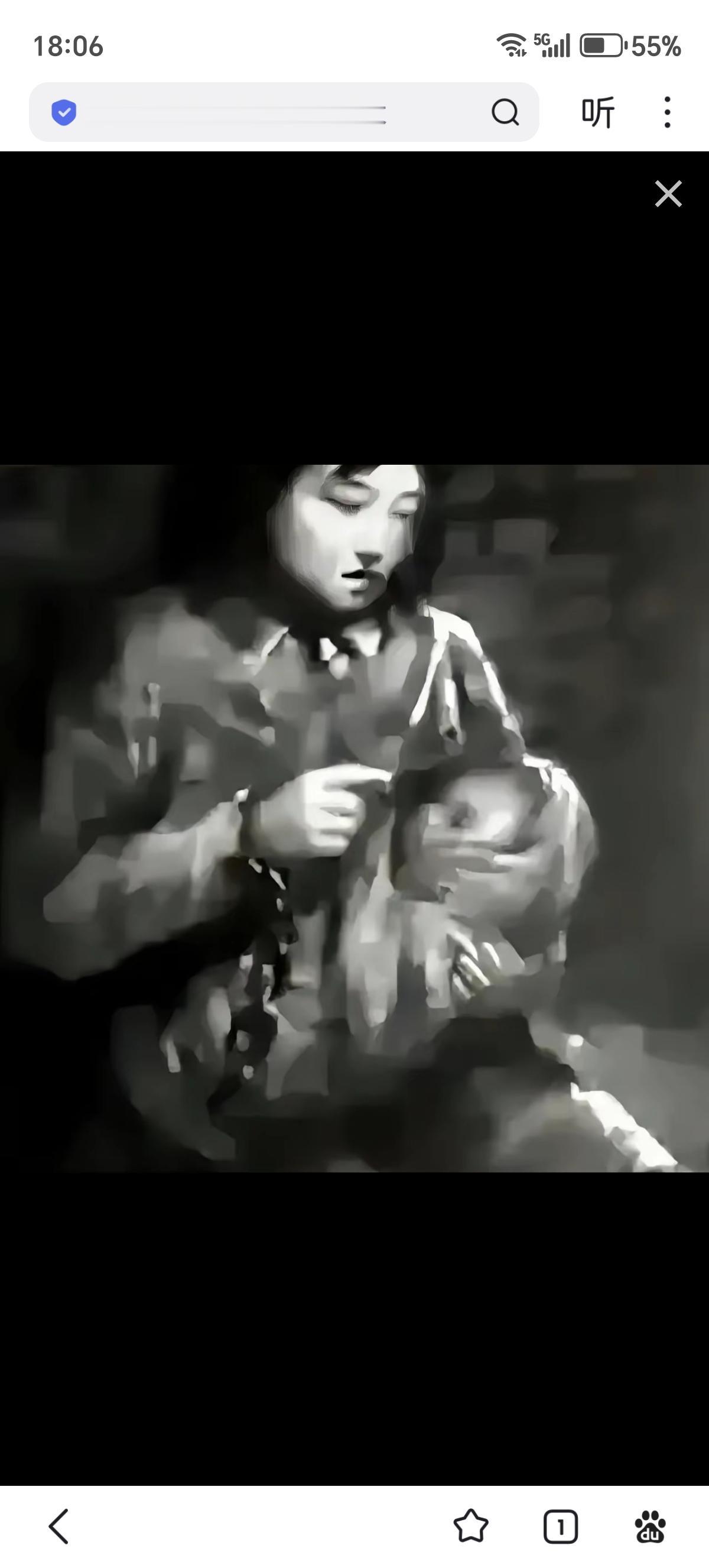 这幅画作背后，是一段埋藏八十余年的血泪往事。
22岁的女英雄陈若克身怀八月身孕被