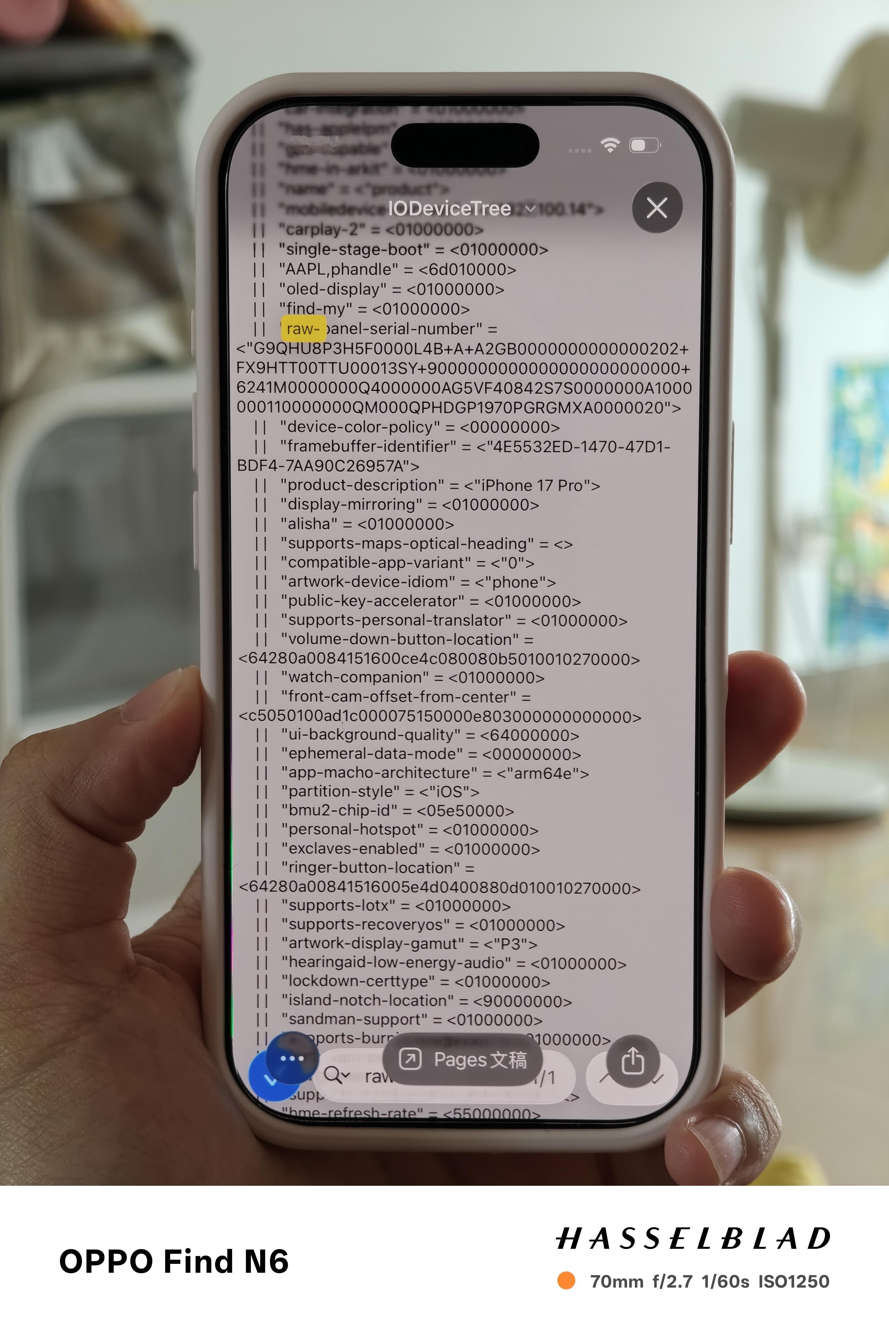 第二天iPhone17 Pro是三星屏，G9Q是什么档次