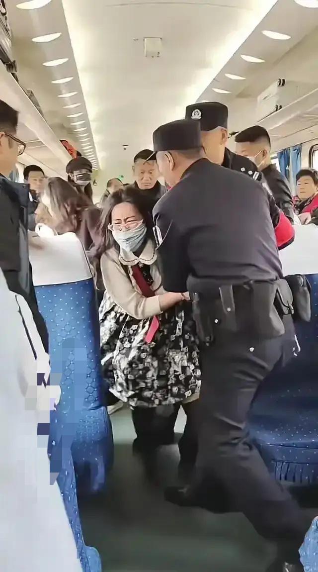 南宁开往北京西的T290列车上，出了桩让全国都知道的尴尬事。一名持无座票的女子，