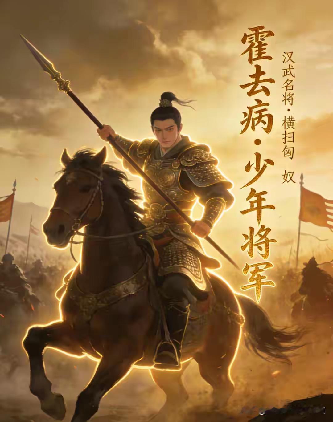 今天聊聊西汉汉武帝时代的霍去病，撑起了汉武帝的一片天，是一代名将，也是历史上一位