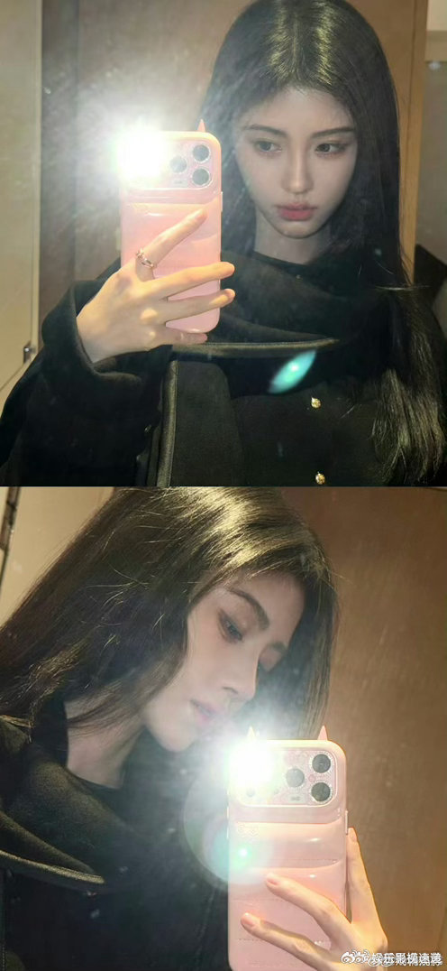 不懂鞠婧祎这组照片的有难了 发丝的弧度刚刚好，裙摆的质感也绝了，不懂鞠婧祎这组照