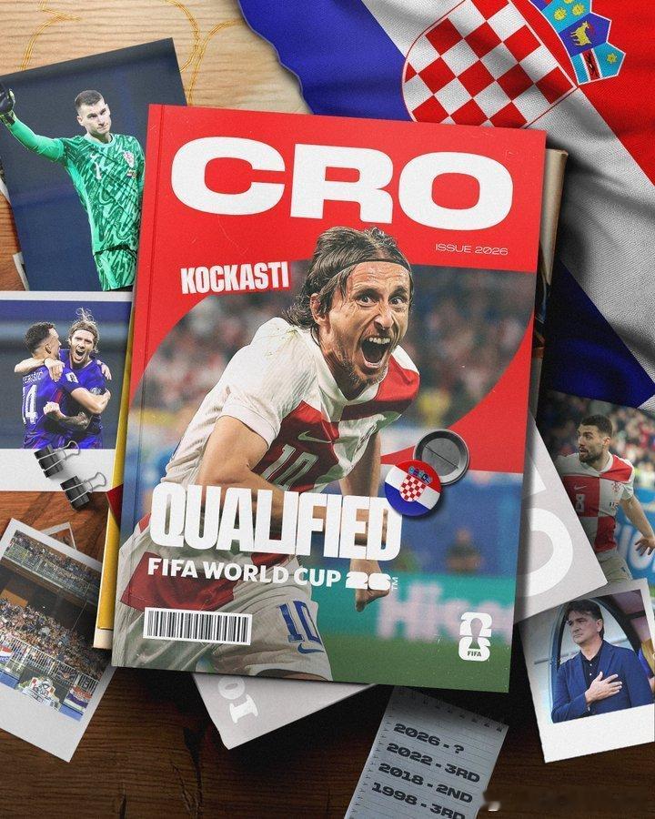 【传奇继续】🇭🇷克罗地亚提前一轮锁定世界杯席位！40岁的莫德里奇将踏上个人第