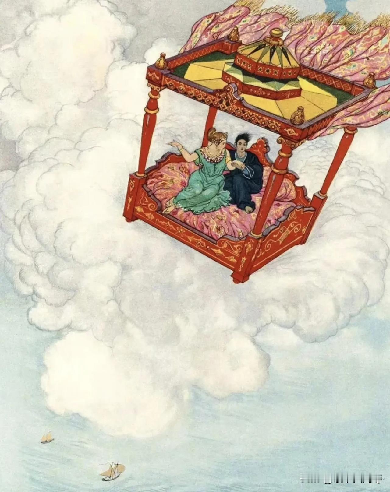这张图画的也太有想象力了！太浪漫了！忍不住分享下！这比咱们西游记里各路神仙骑的神