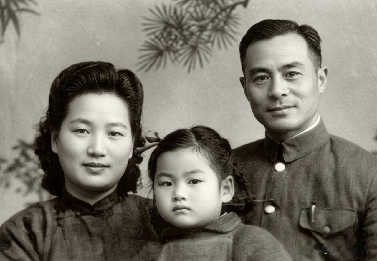 一位德式师营长在1937年淞沪战场幸存后与妻女的合影。
后在许昌战役当中，因功升