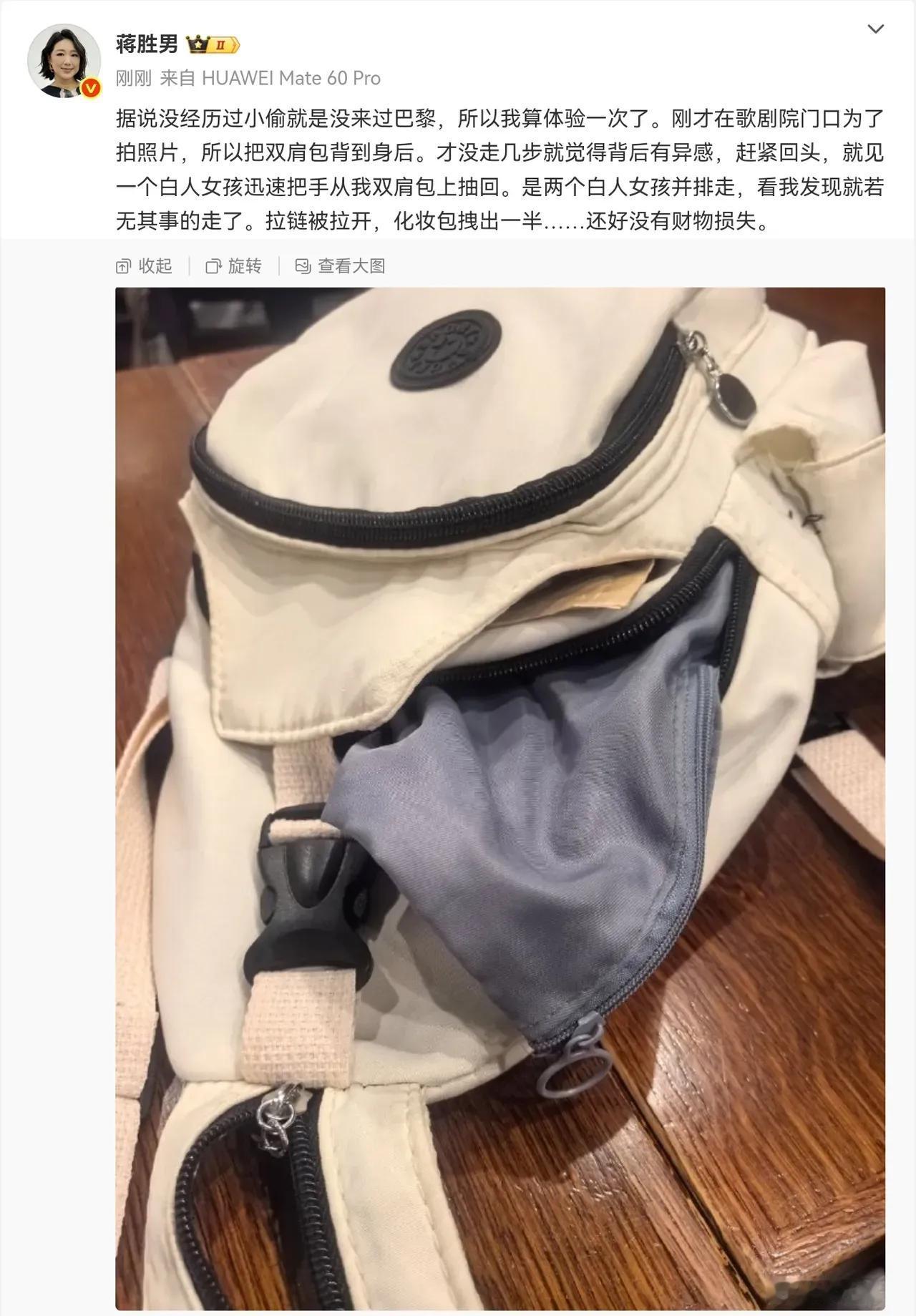 翻个微博，就翻到了中国作家在法国差点被偷。

这就是文明世界对人类的贡献
​
​