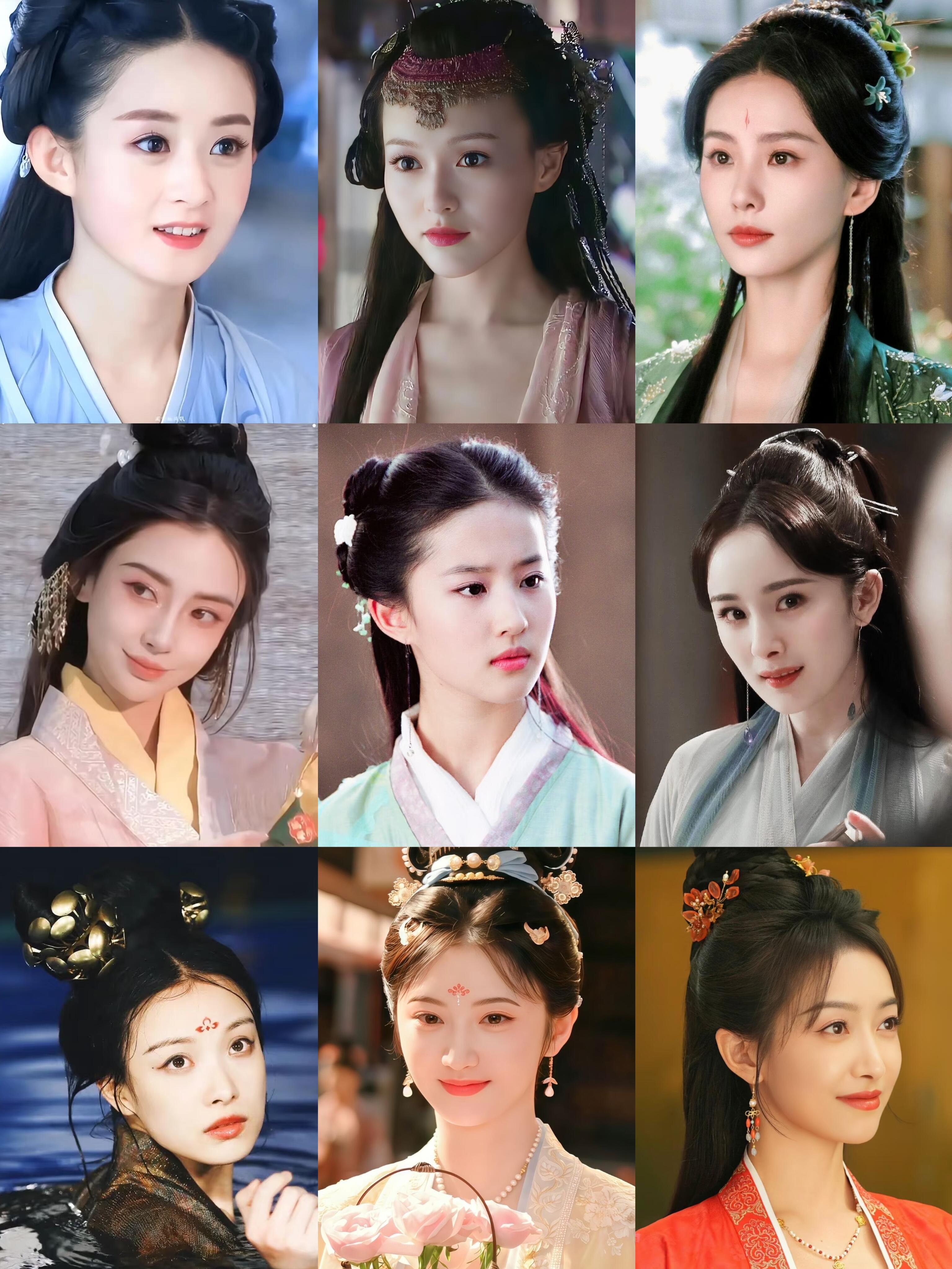 85花就没发现有不漂亮的...古装扮相也都很惊艳又美又有实力有实绩的一代杨幂 刘