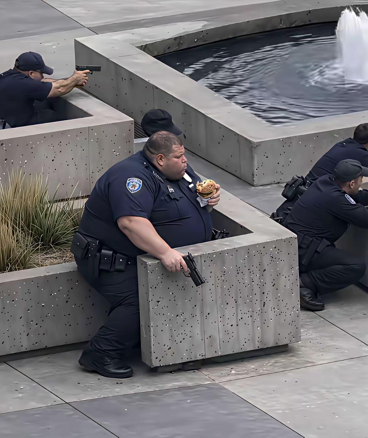 美国警察还有警察掩体。还有掩体警察。