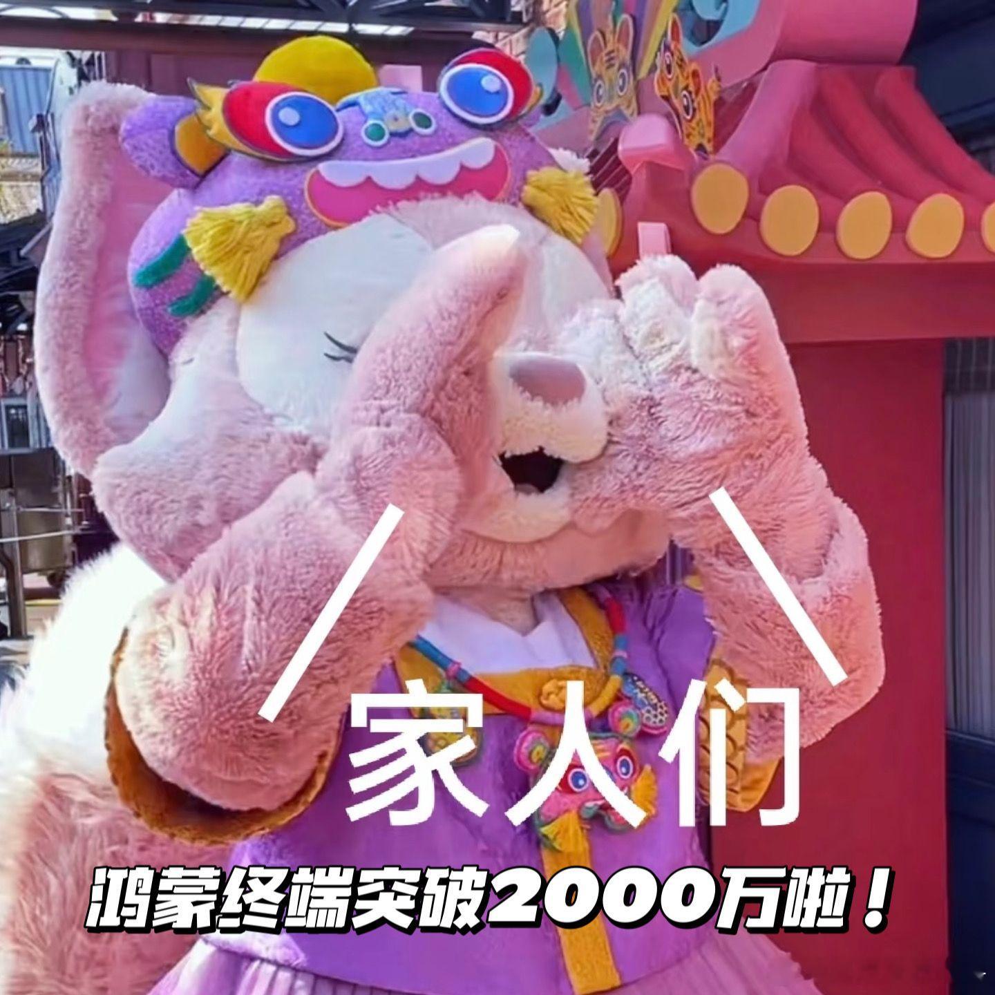 余承东宣布鸿蒙5终端设备超2000万 设备数破两千万的背后是每一位开发者和用户的