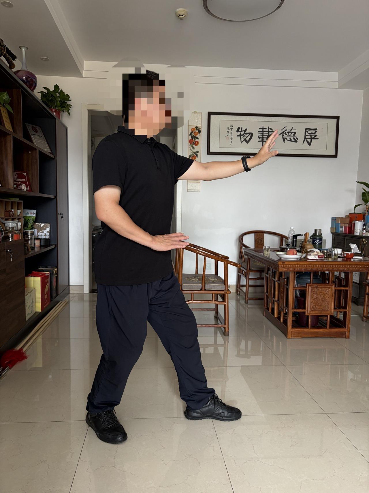 大暑酷热，难挡求学之心。 学生利用休假从淄博来济南，向我研习尚派形意拳。虽已过知