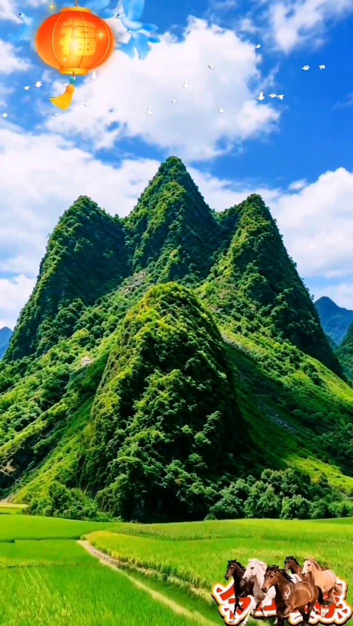 盖下贵人山风景。
生活从来不缺风景，难的是有心来赏静，更是心静不慌不忙，不卑不亢