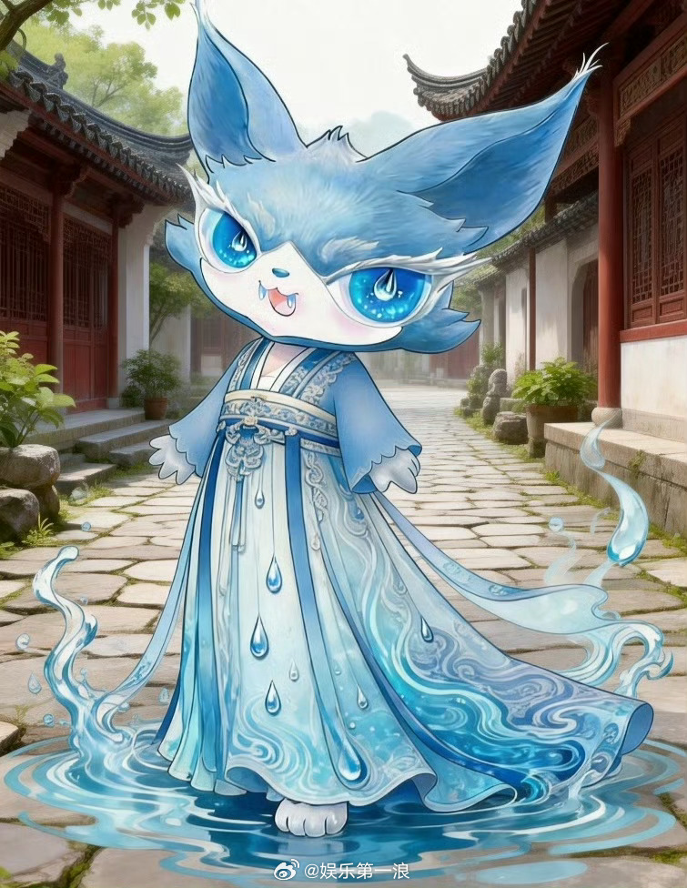 白鹿粉丝许的愿这么快实现了 这也太灵验了吧！网友刚给喵娲娲换上古装，顺便许愿白鹿