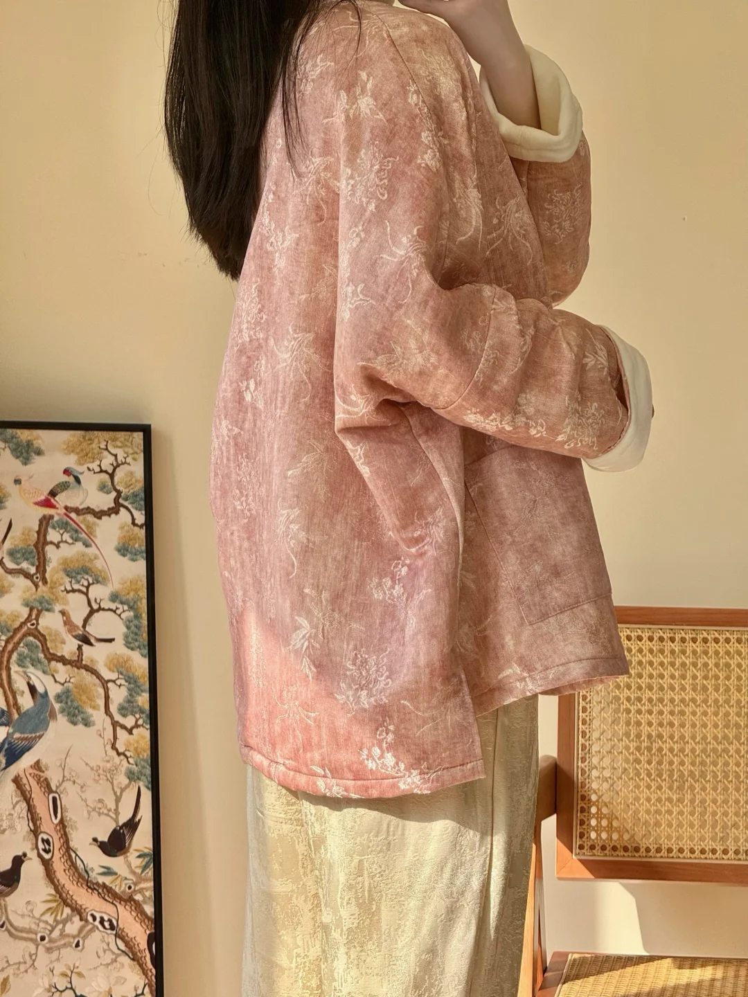 新中式国风外套｜扎染胭脂粉 温柔少女感