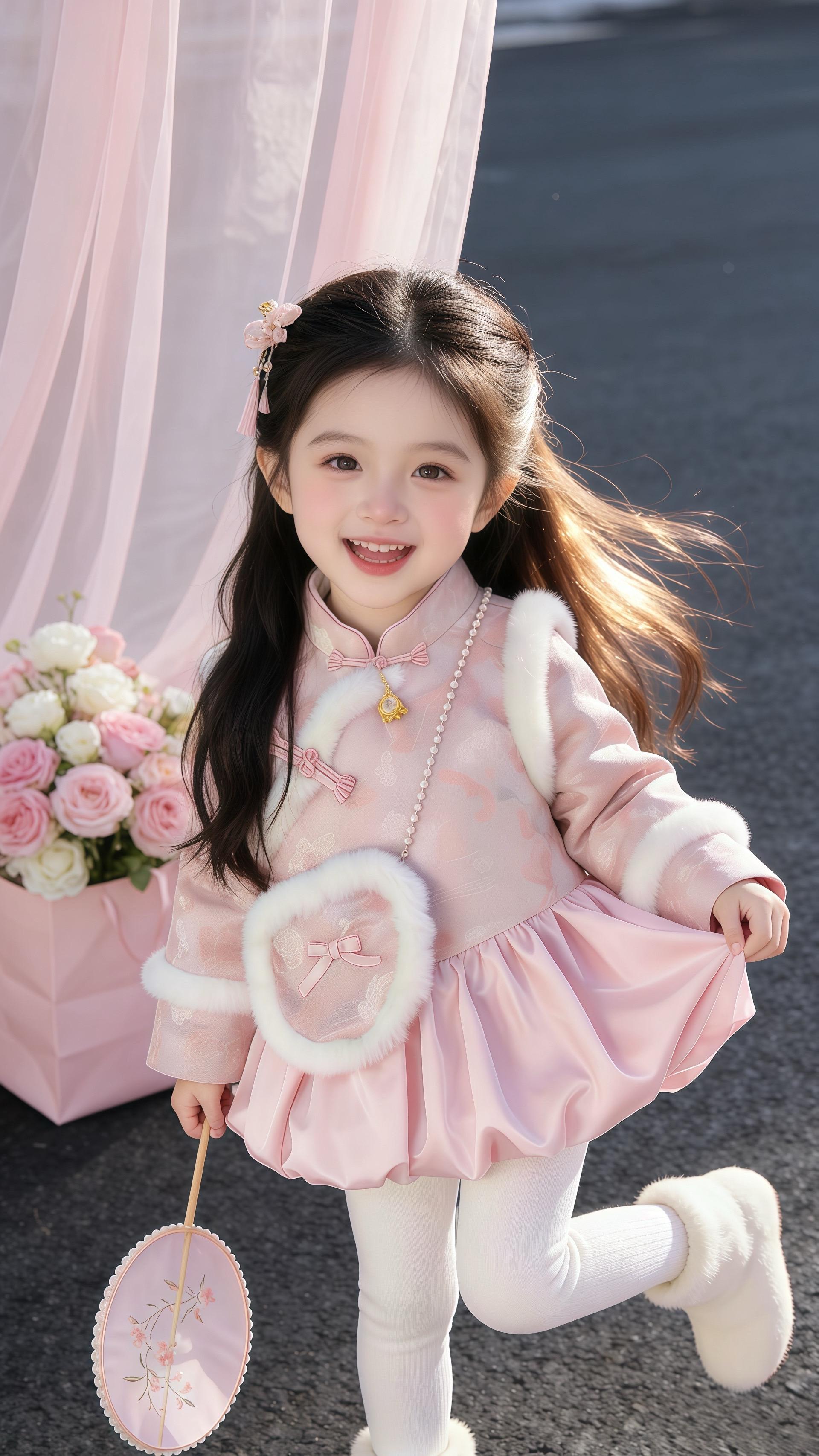 新年穿搭 生女儿就是用来打扮的 甜美穿搭 公主出街当然要穿小裙子  女宝穿搭