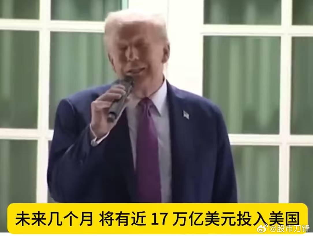周末特朗普说，未来几个月将投资近17万亿美元 人工智能计划规模宏大。老川这个饼太