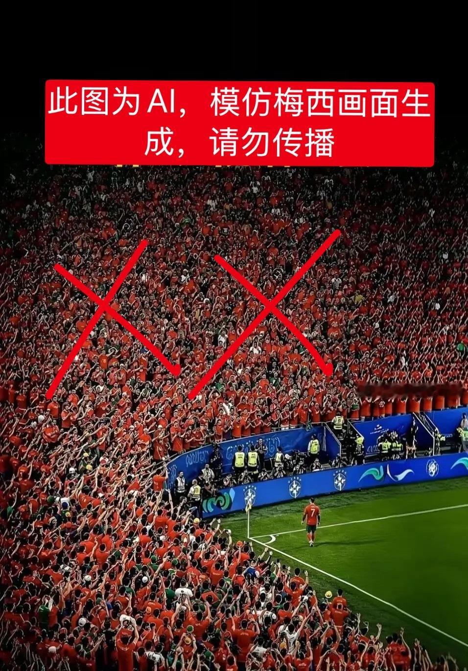为C罗辟谣，又拿一张AI图黑我罗哥，C罗会是这么东施效颦，搞造假那么low的人吗