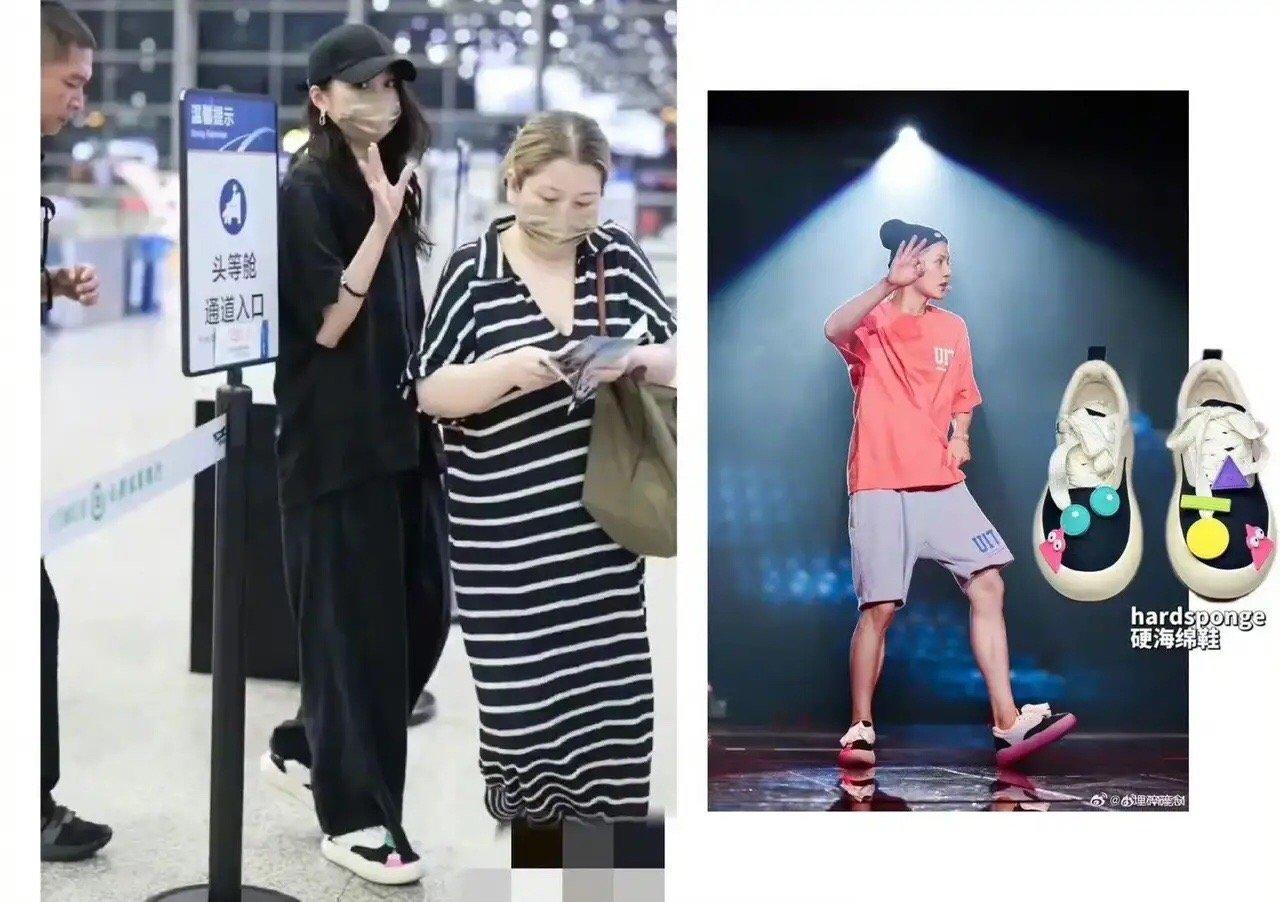 #鹿晗关晓彤同款鞋子#鹿晗晒照有网友发现鹿晗的鞋子和关晓彤的是同款，其实这对小情