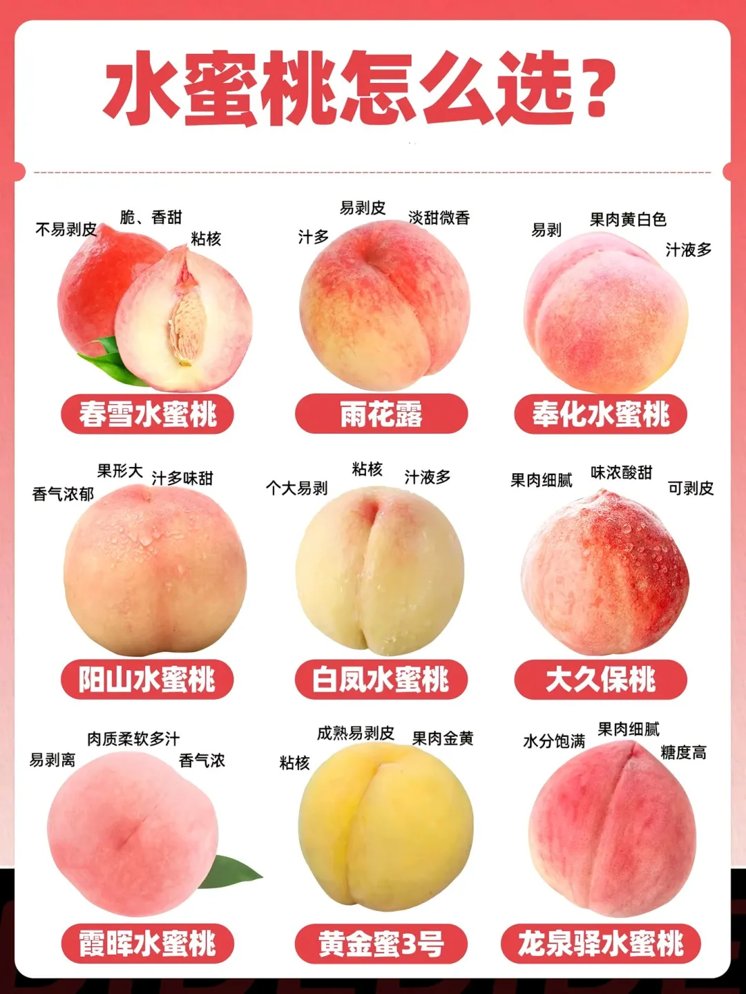 🍑 水蜜桃选购指南｜手把手教你挑到梦中情