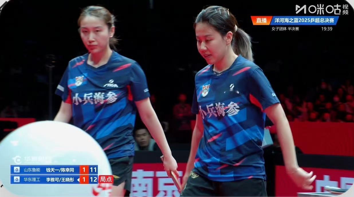 又是决胜局[笑哭]，
李雅可/王晓彤这双右打得真不错，
目前第一盘陈幸同/钱天一