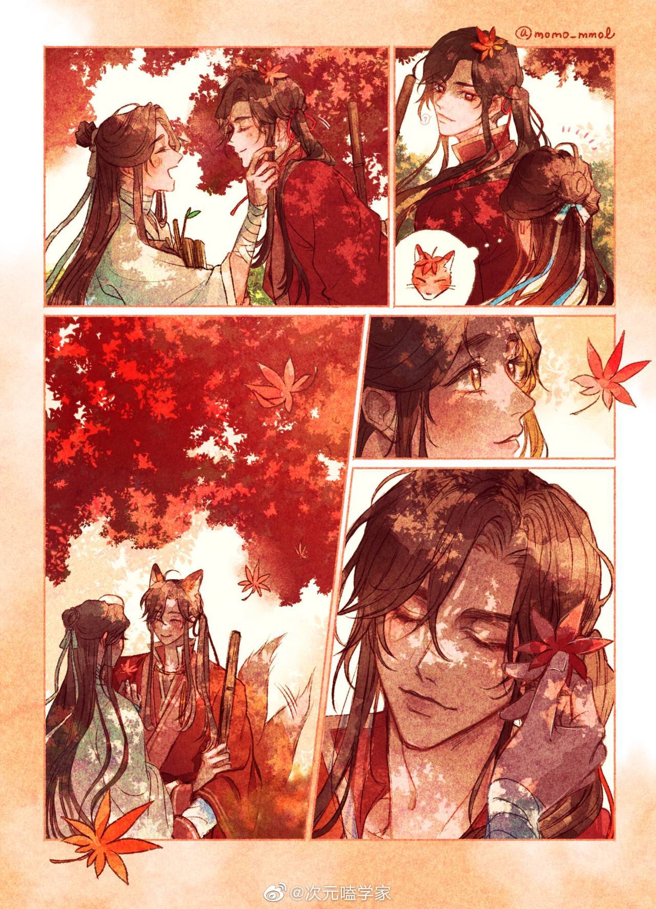 天官赐福花怜的春夏秋冬🌸☀️🍁❄️x：momo_mmol 
