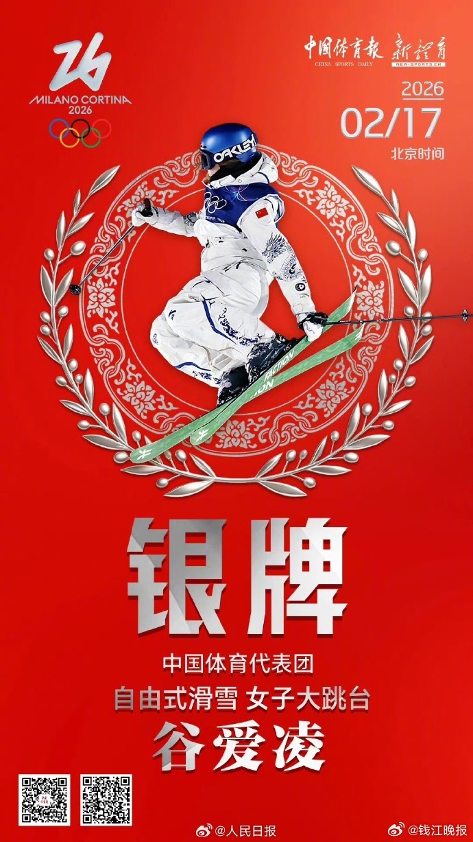 【祝贺！中国队已集齐奖牌九宫格】#徐梦桃金牌##苏翊鸣金牌##中国队米兰冬奥首金