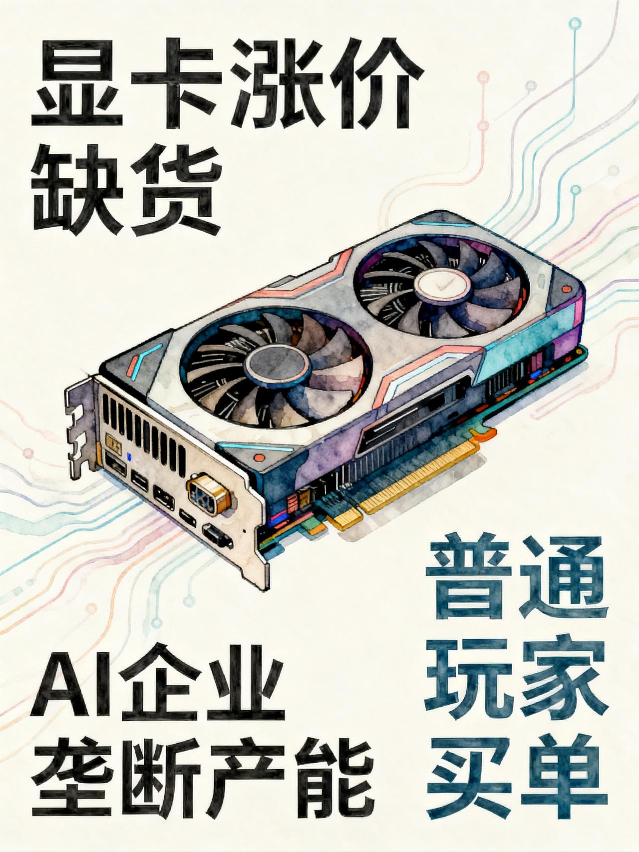 显卡为什么涨价缺货？说难听点，AI企业训练大模型，凭啥要普通游戏玩家买单？
显卡