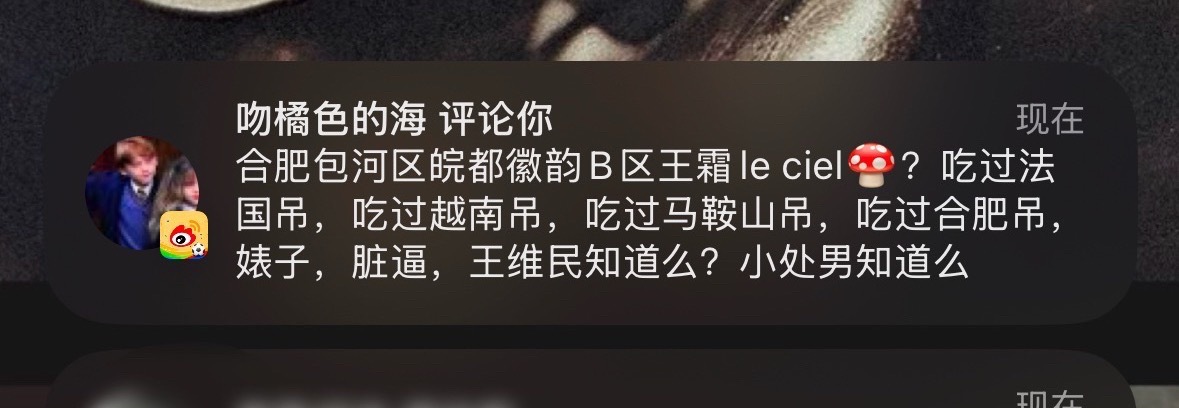 大妈你谁 开谁户开他妈错了上我这发疯了 从哪看我也不是他妈合肥人啊