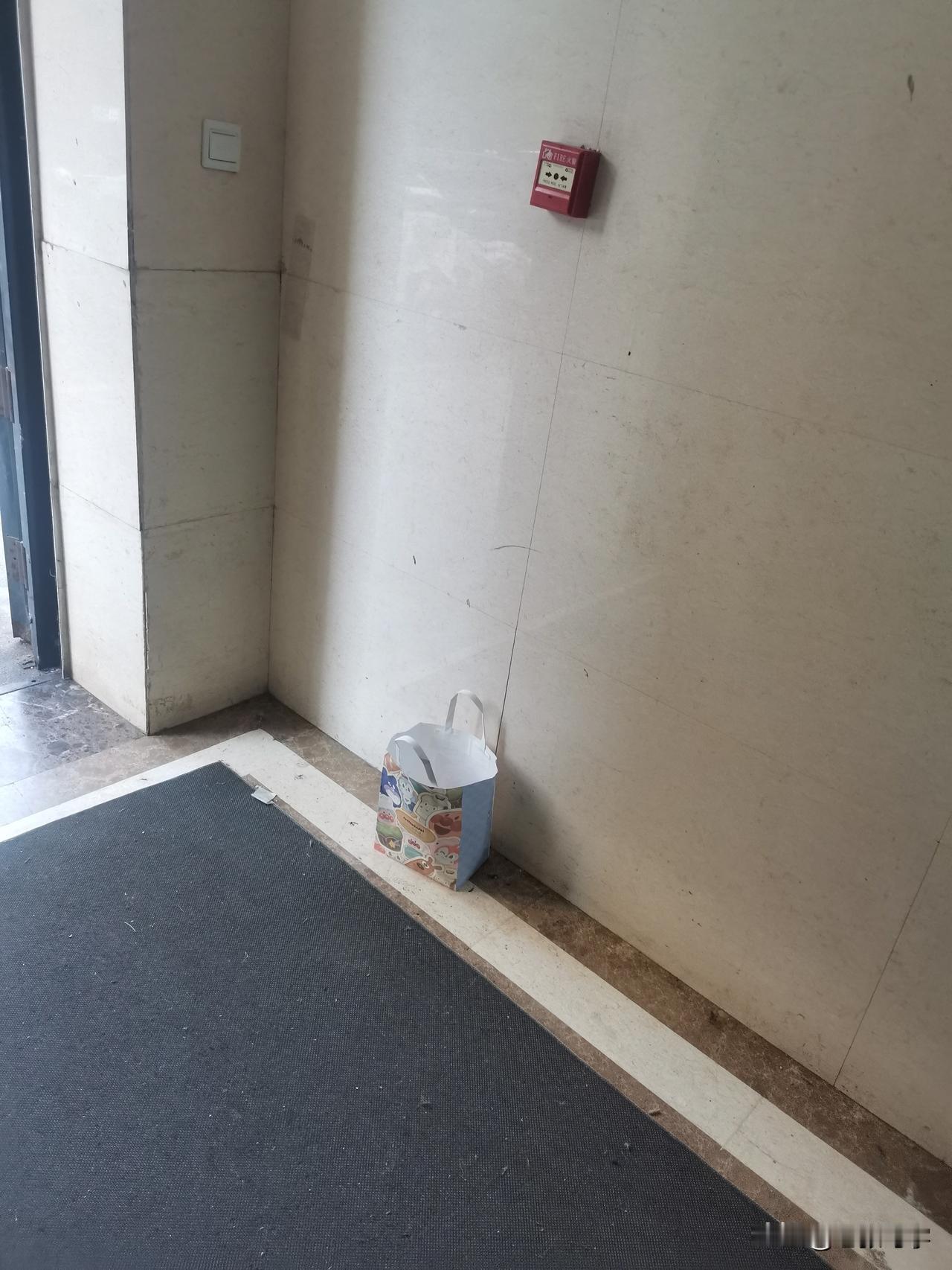 这个小区的物业真的是太好了！小区的门口住了一窝燕子，他就放了一个袋子，放在燕子的
