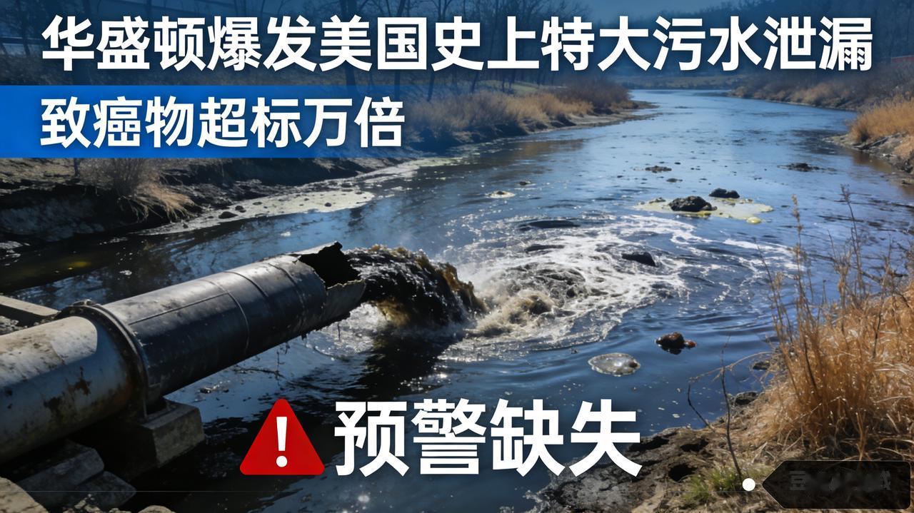 骇人！华盛顿爆发美国史上特大污水泄漏，致癌物超标万倍却预警缺失
 
华盛顿老化管
