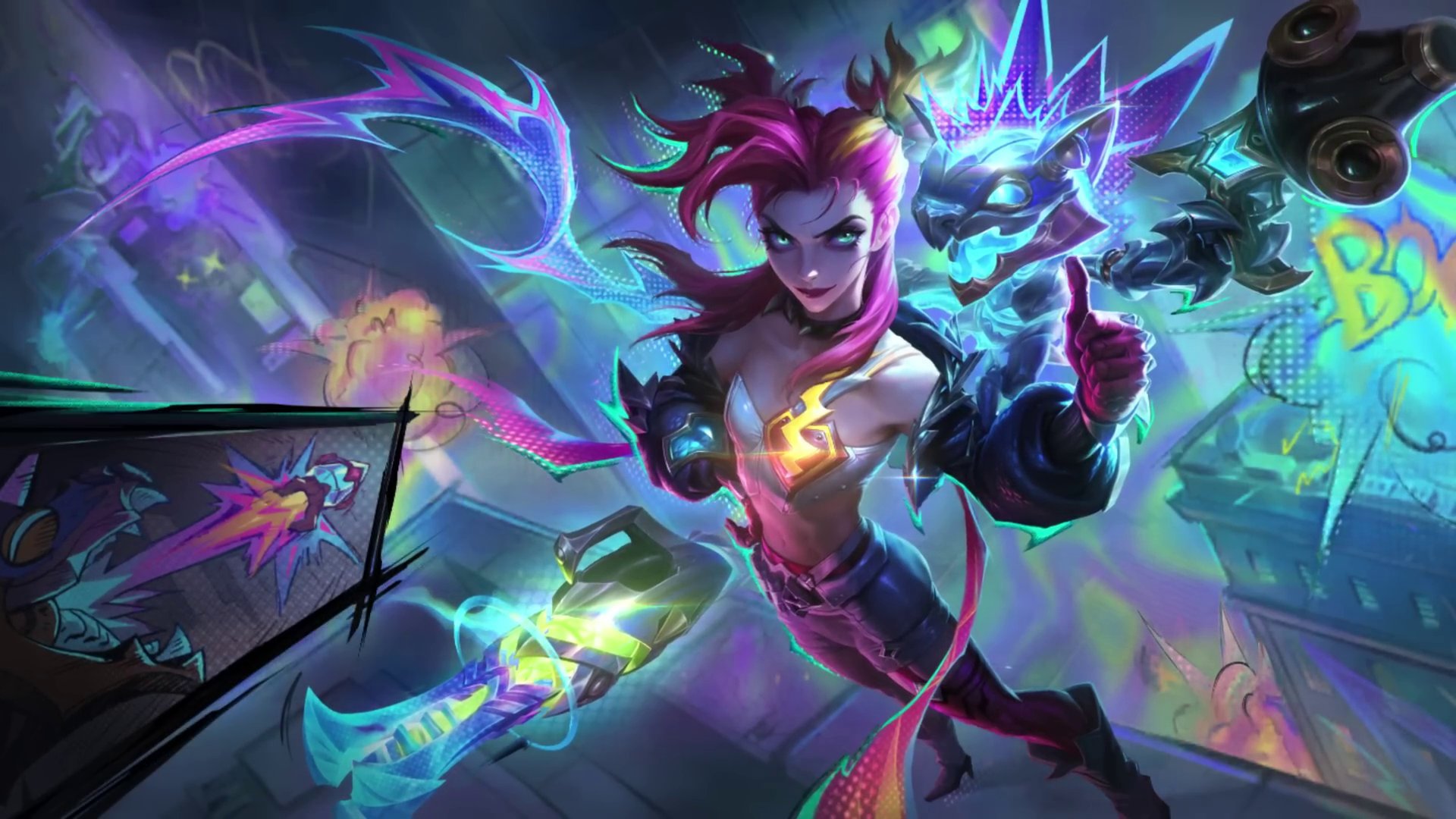 LOL手游狂潮系列 金克丝皮肤原画